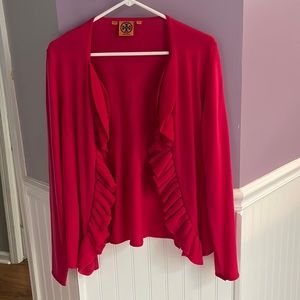 Pink Tory Burch cardigan